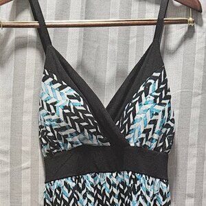 Allison Brittney V-neck Spaghetti Strap Dress